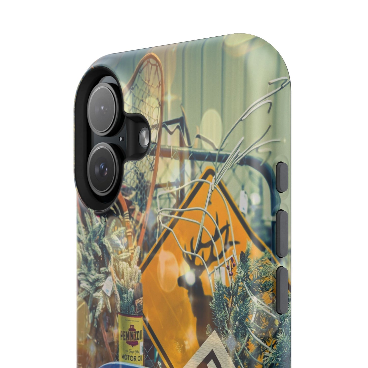 Vintage Railroad Crossing Collage Phone Case