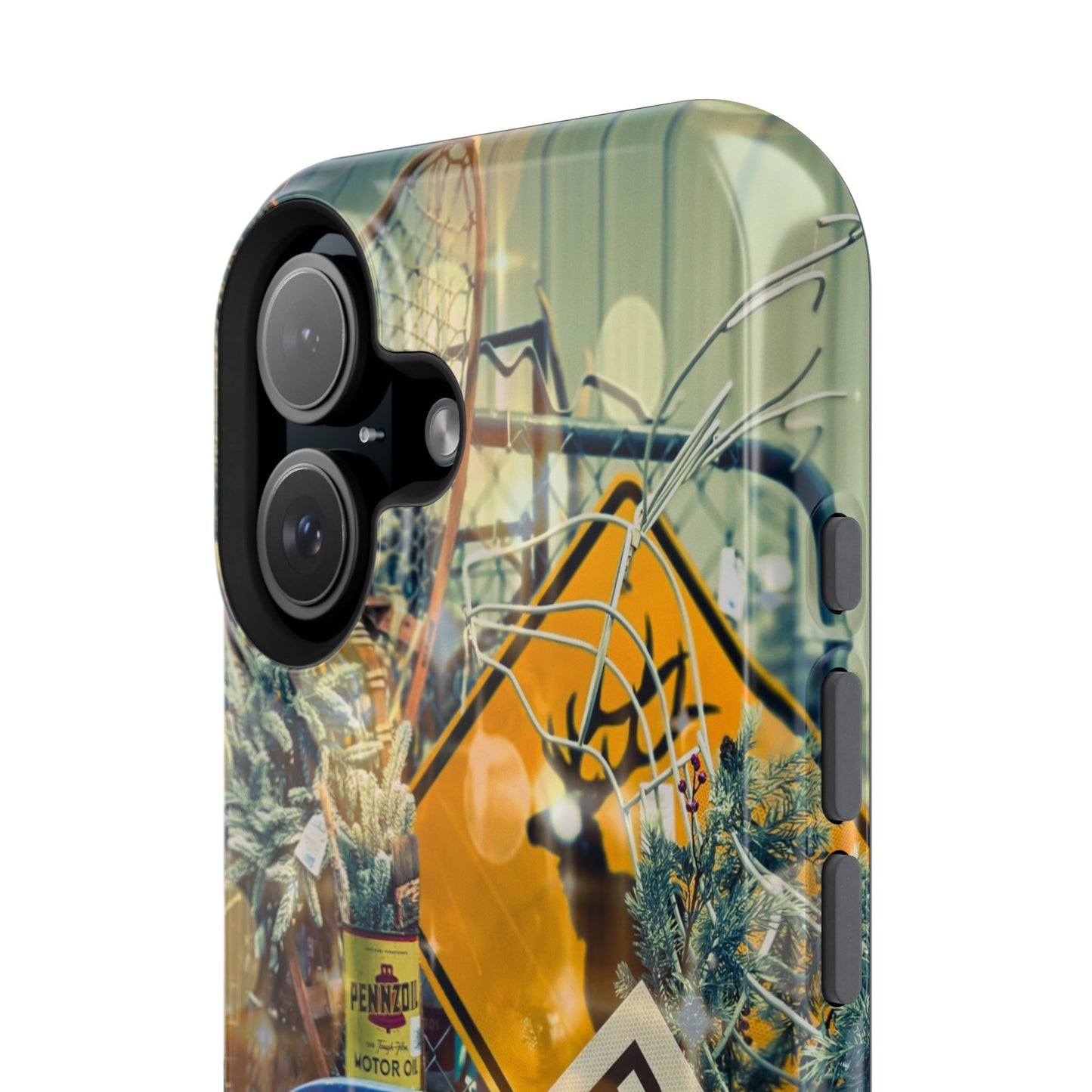 Vintage Railroad Crossing Collage Phone Case
