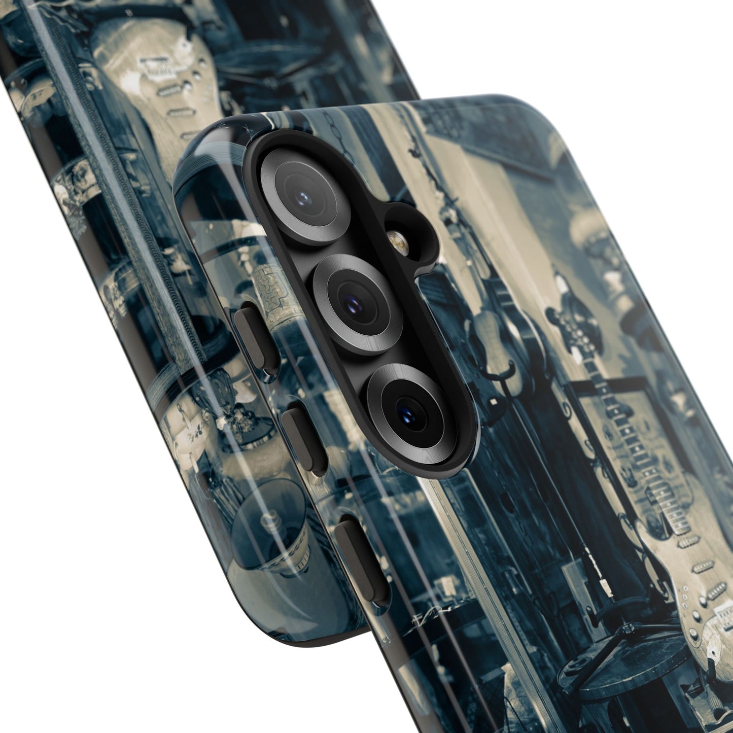 Guitar Vintage Phone Case, Tough Cases, Music Lover Gift, Rock & Roll Accessories, Unique Guitar Artwork, Phone Protection