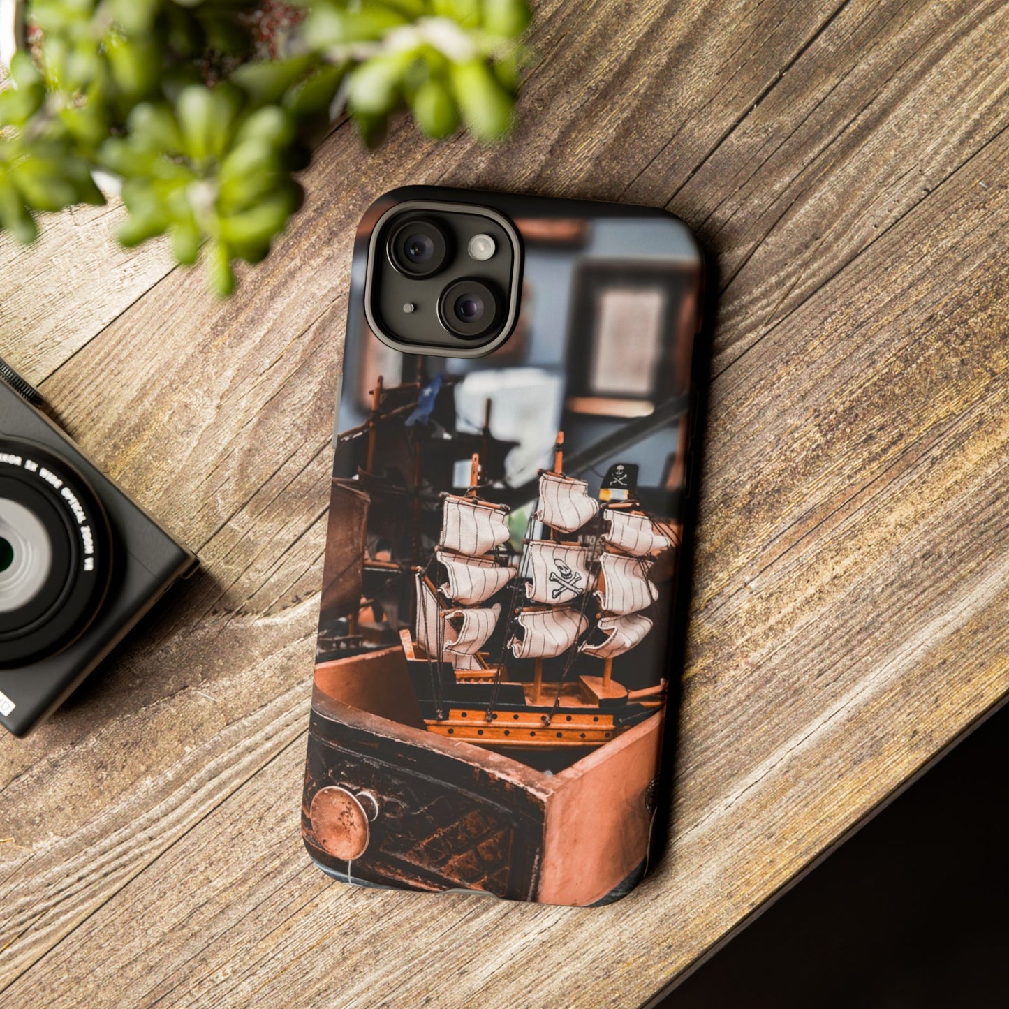 Vintage Ship-Inspired Phone Case, Nautical Design, Tough Phone Cover, Unique Gift for Sea Lovers, Perfect for Summer Adventures