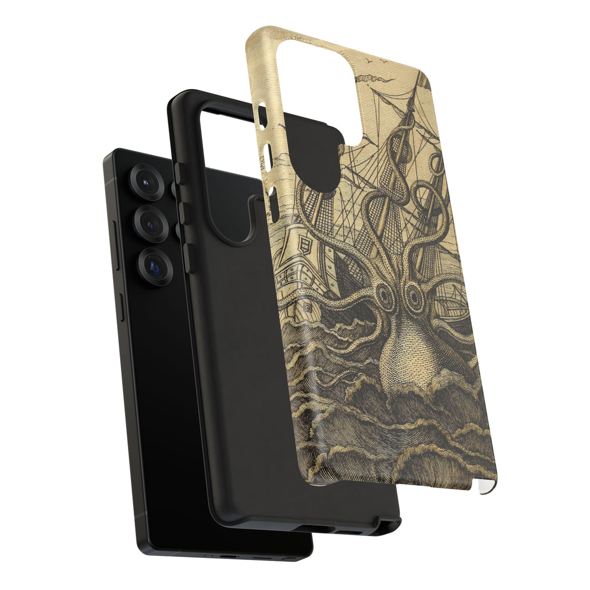 Vintage Kraken Tough Phone Case – Nautical Sea Monster Graphic