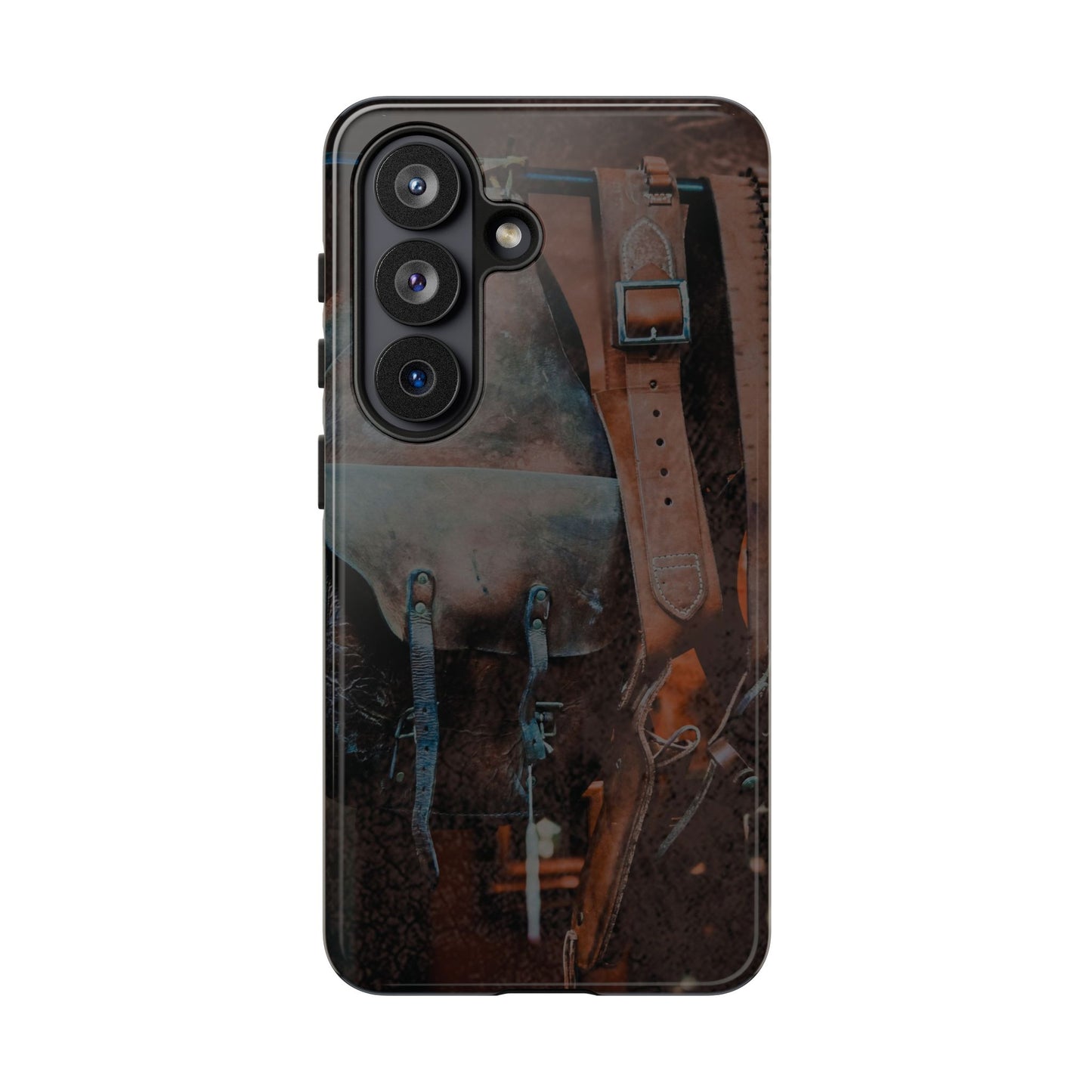 Vintage Western Leather Tough Phone Case--Father’s Day Gift for Dad