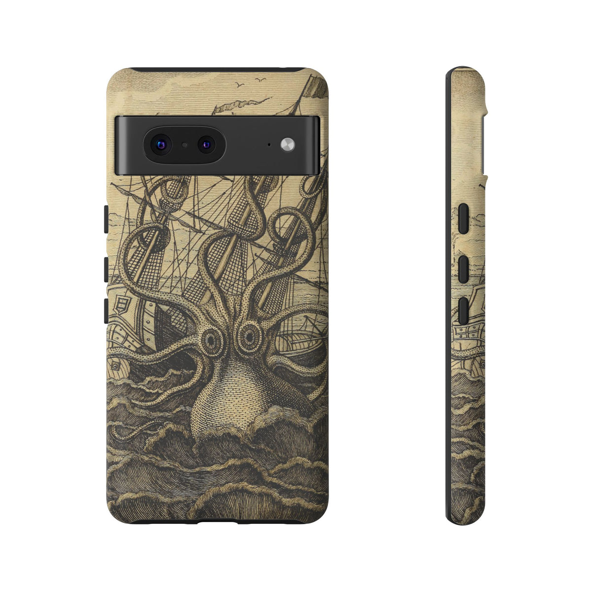 Vintage Kraken Tough Phone Case – Nautical Sea Monster Graphic