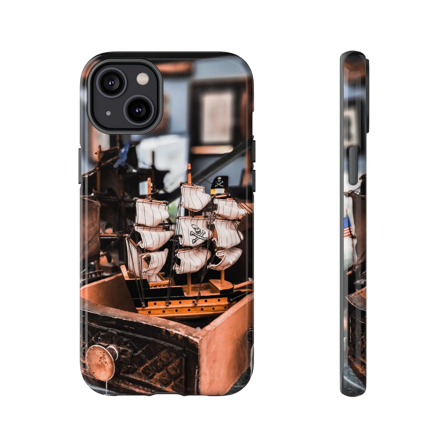 Vintage Ship-Inspired Phone Case, Nautical Design, Tough Phone Cover, Unique Gift for Sea Lovers, Perfect for Summer Adventures