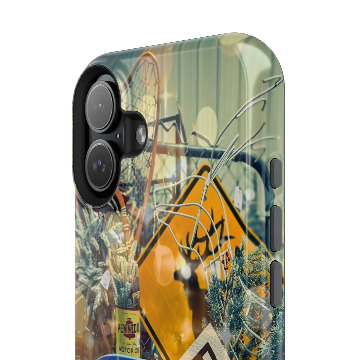 Vintage Railroad Crossing Collage Phone Case