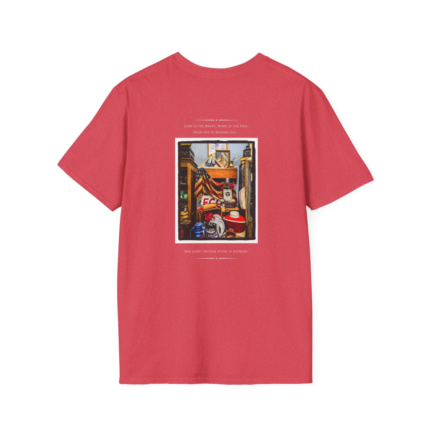 Patriotic Vintage Lover Shirt, Vibrant Unisex Softstyle T-Shirt with Artistic Design | Perfect for Casual Wear, Gifts, Festivals, and more
