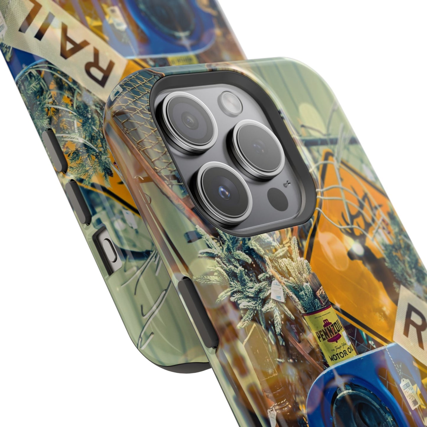 Vintage Railroad Crossing Collage Phone Case