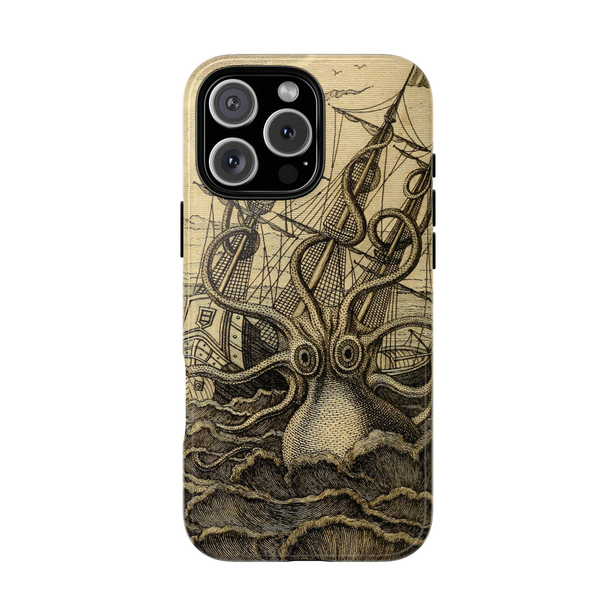 Vintage Kraken Tough Phone Case – Nautical Sea Monster Graphic