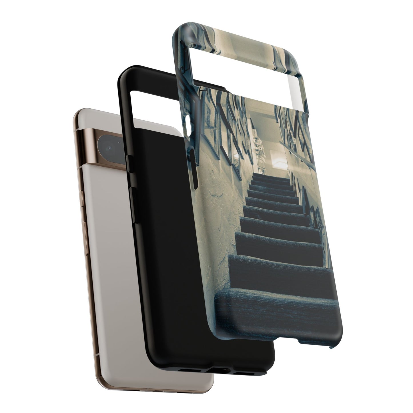 Vintage Boutique Stairway Tough Phone Case, Antique Shop Art Cover for iPhone, Samsung & Google Pixel