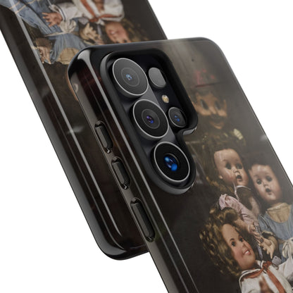 Personalized Creepy Doll Tough Phone Case – Gothic Vintage Graphic