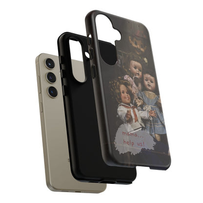 Personalized Creepy Doll Tough Phone Case – Gothic Vintage Graphic