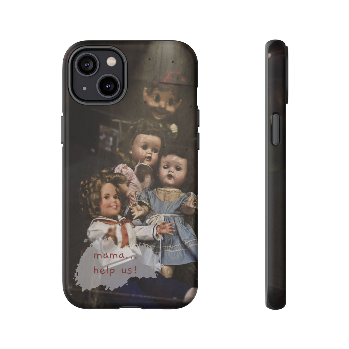 Personalized Creepy Doll Tough Phone Case – Gothic Vintage Graphic