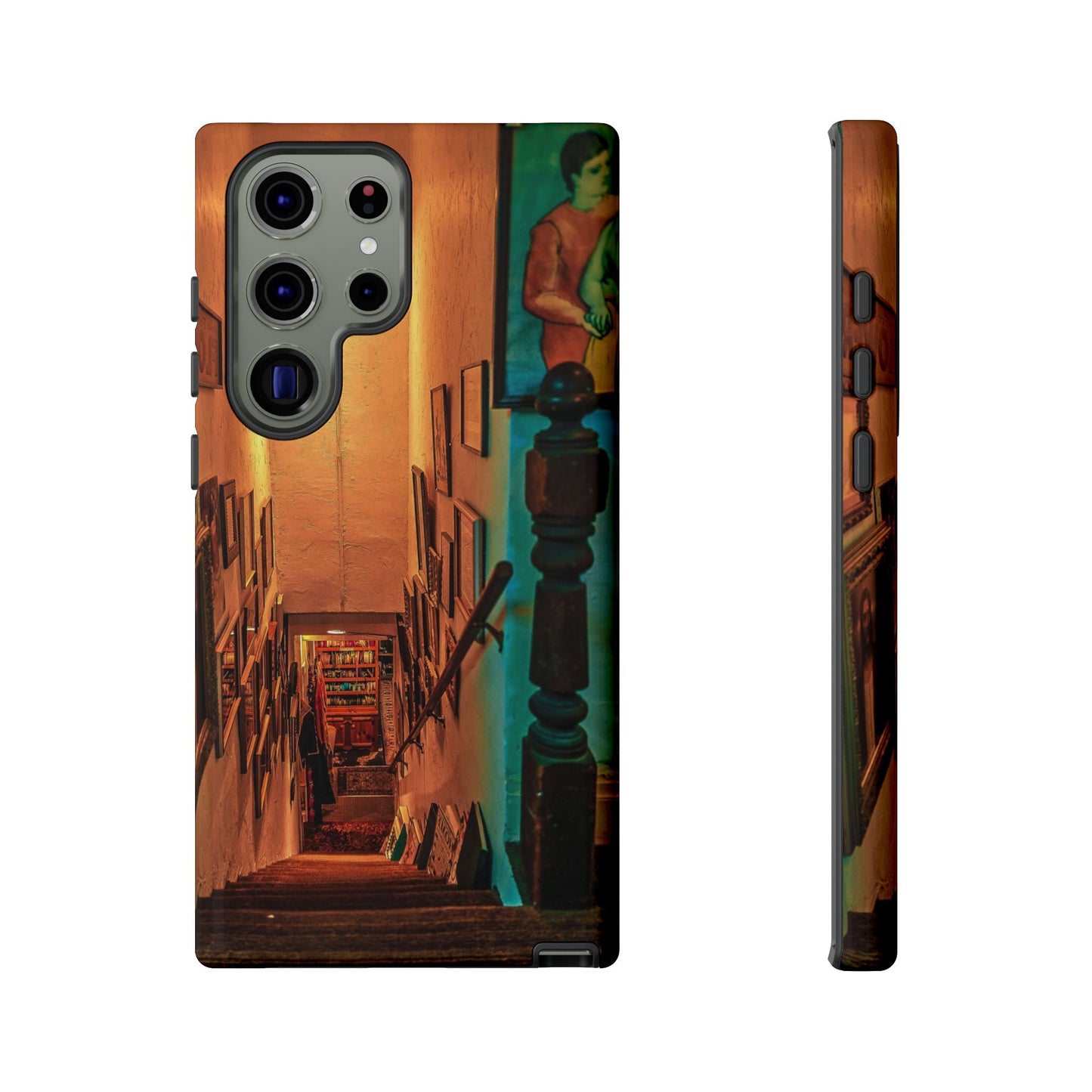 Vintage Gallery Staircase Tough Phone Case--Antique Store Art Phone Cover