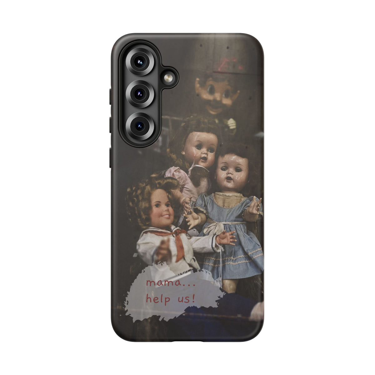 Personalized Creepy Doll Tough Phone Case – Gothic Vintage Graphic