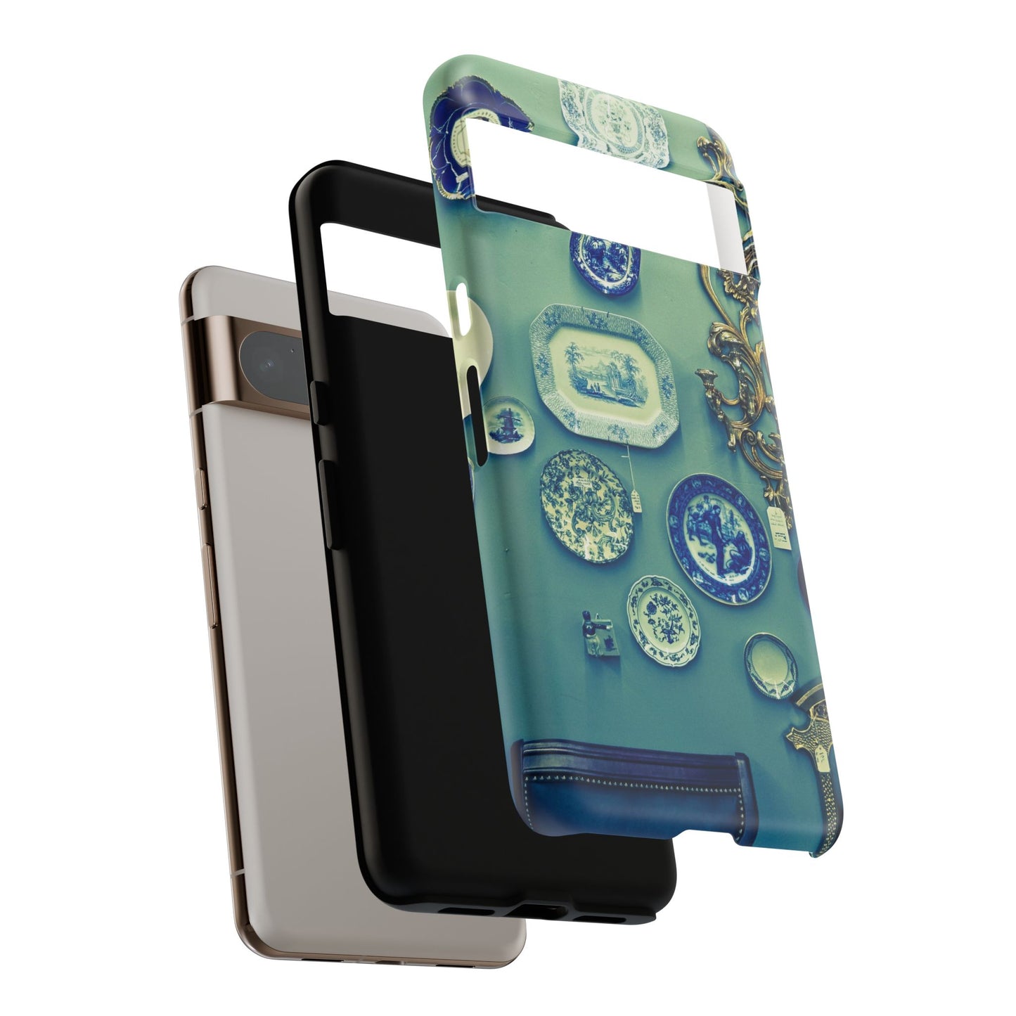 Antique Store Stairwell Phone Case--Vintage Gallery Wall Tough Case
