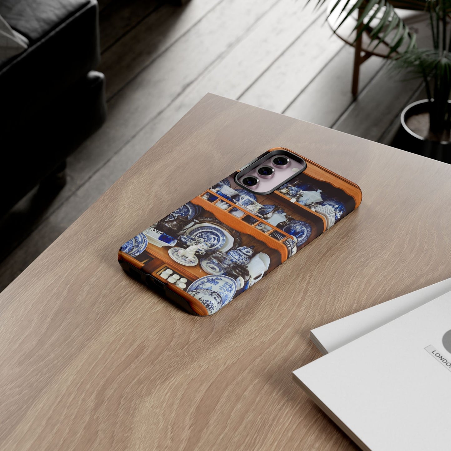 Blue & White Curio Charm Tough Phone Case. Classic China-Inspired Design with Timeless Elegance for Your iPhone, Samsung, or Google Pixel