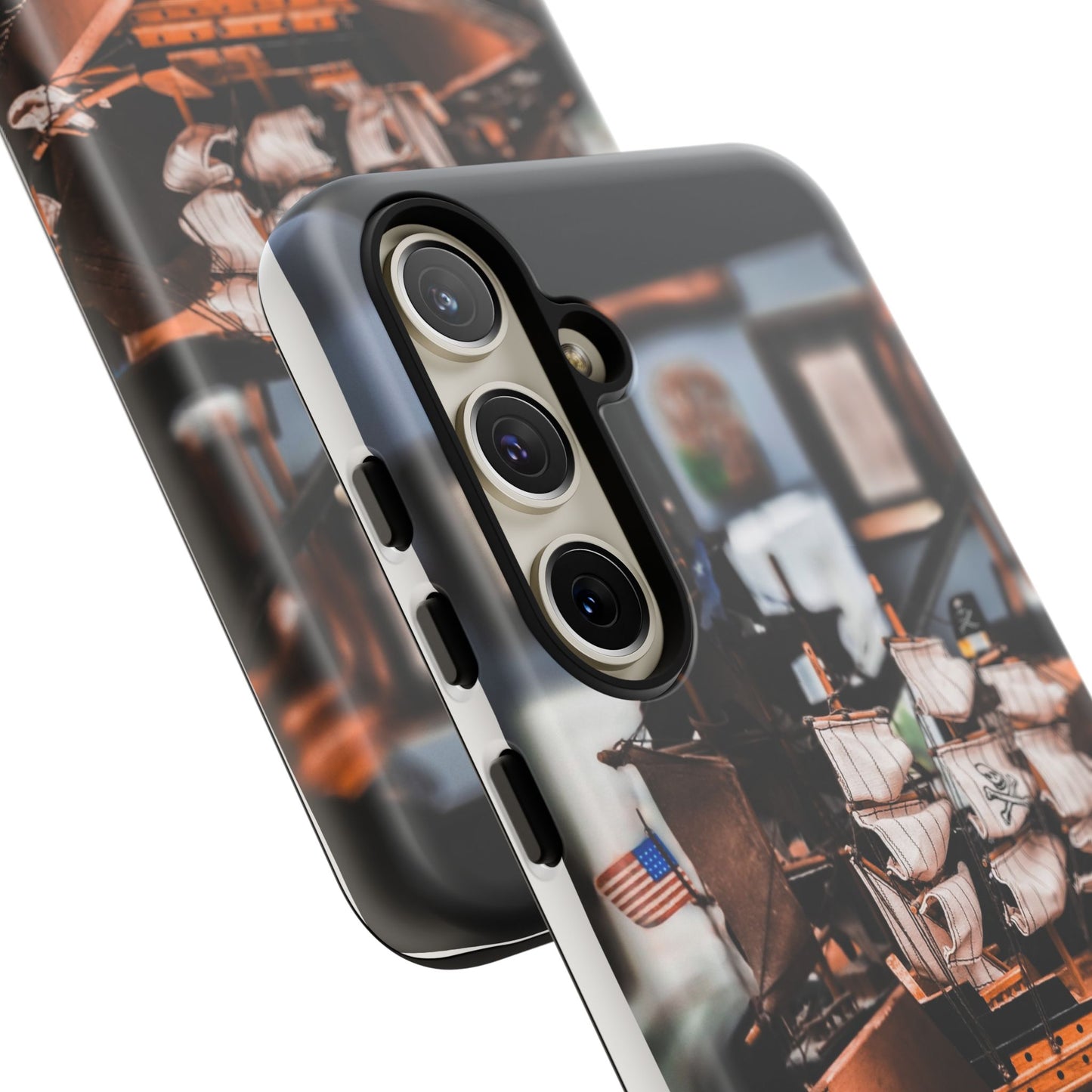 Vintage Ship-Inspired Phone Case, Nautical Design, Tough Phone Cover, Unique Gift for Sea Lovers, Perfect for Summer Adventures