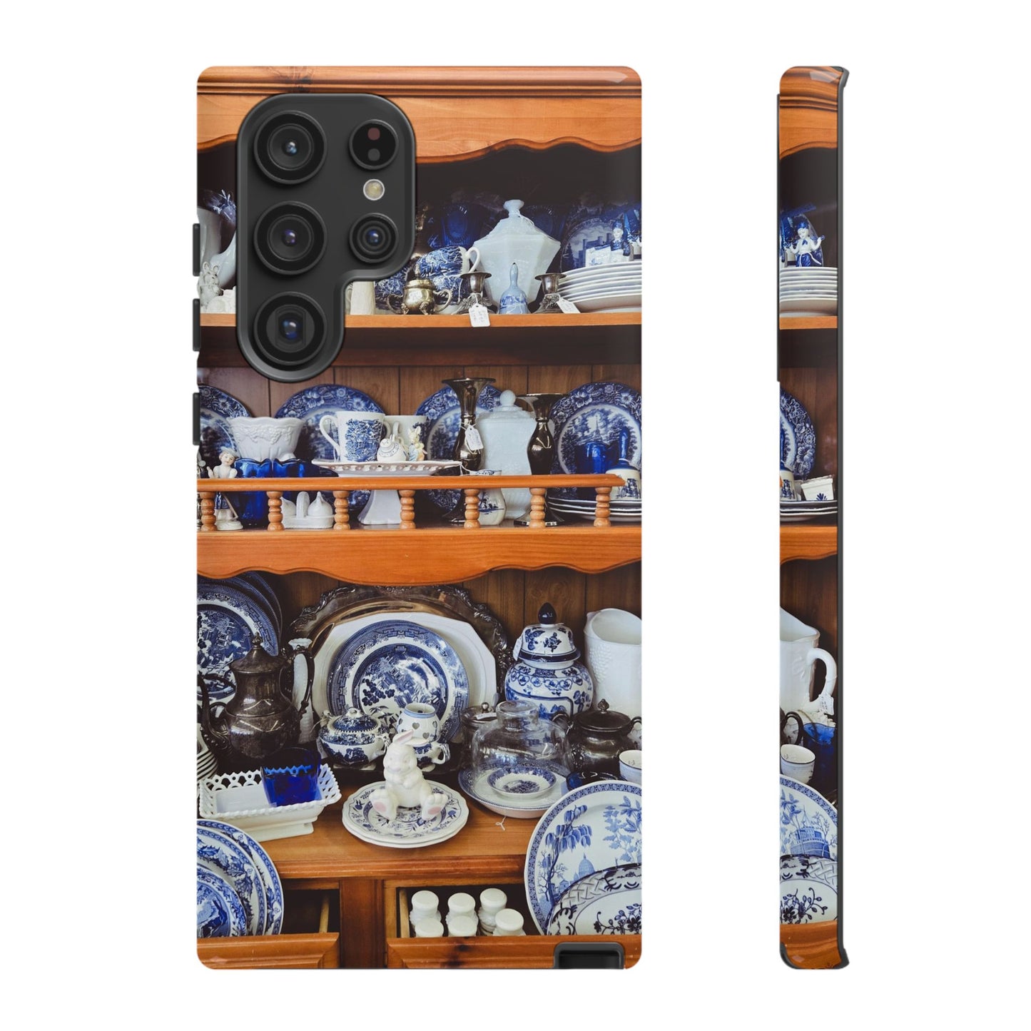 Blue & White Curio Charm Tough Phone Case. Classic China-Inspired Design with Timeless Elegance for Your iPhone, Samsung, or Google Pixel