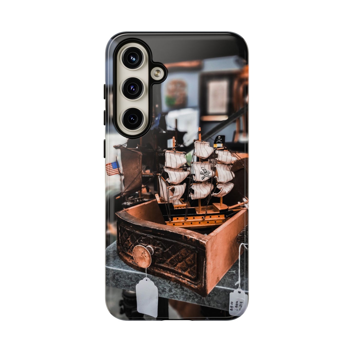 Vintage Ship-Inspired Phone Case, Nautical Design, Tough Phone Cover, Unique Gift for Sea Lovers, Perfect for Summer Adventures