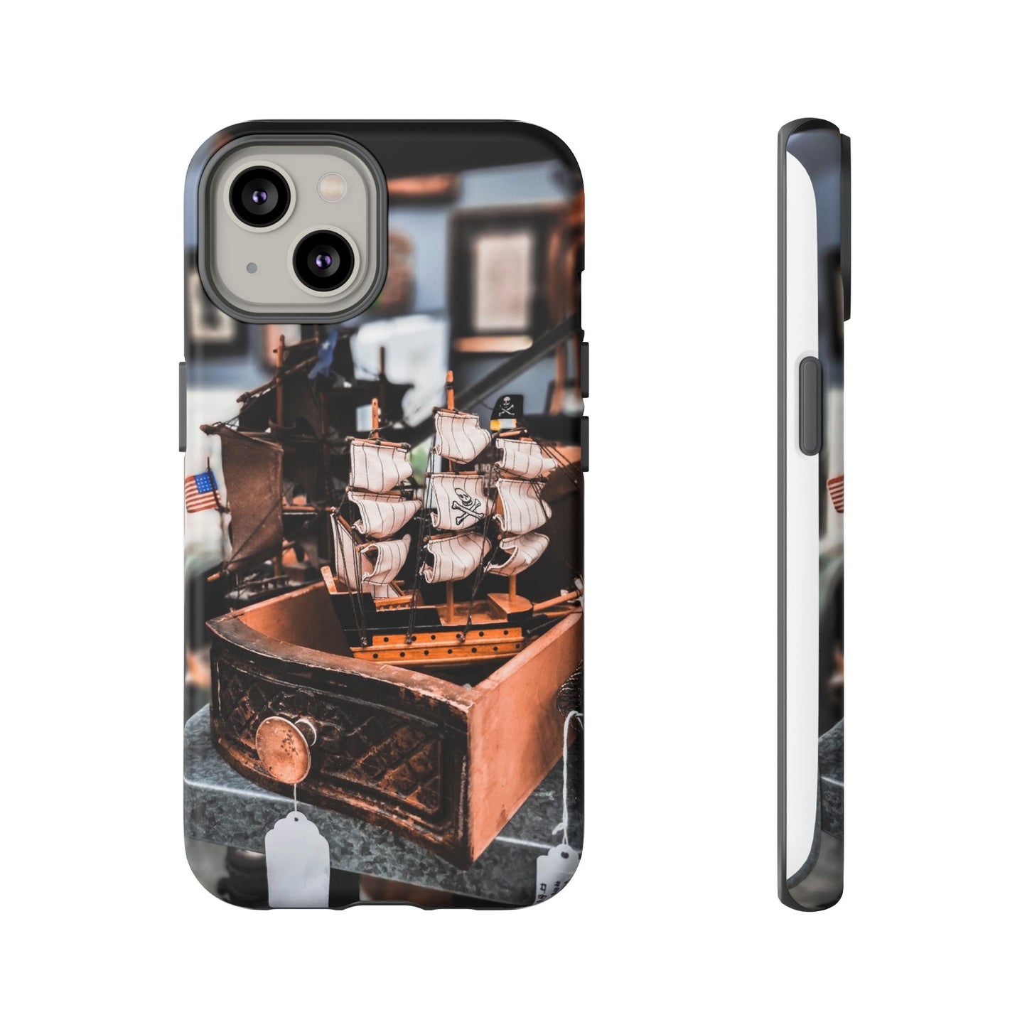 Vintage Ship-Inspired Phone Case, Nautical Design, Tough Phone Cover, Unique Gift for Sea Lovers, Perfect for Summer Adventures