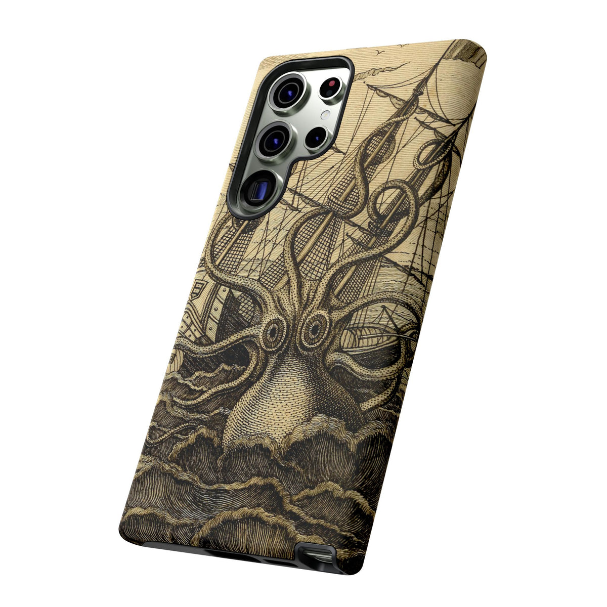 Vintage Kraken Tough Phone Case – Nautical Sea Monster Graphic