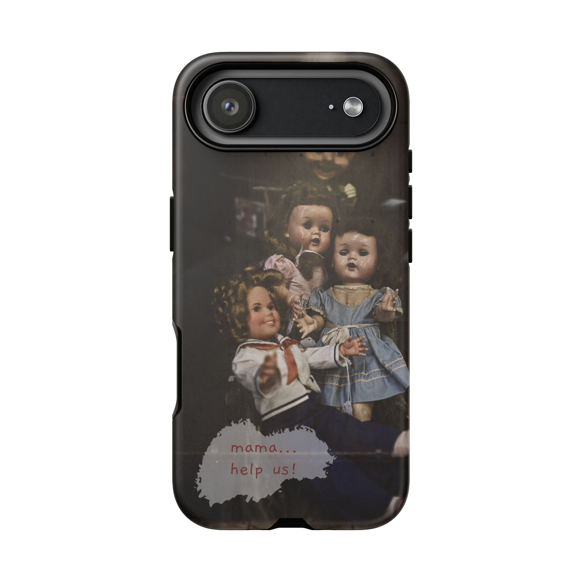 Personalized Creepy Doll Tough Phone Case – Gothic Vintage Graphic