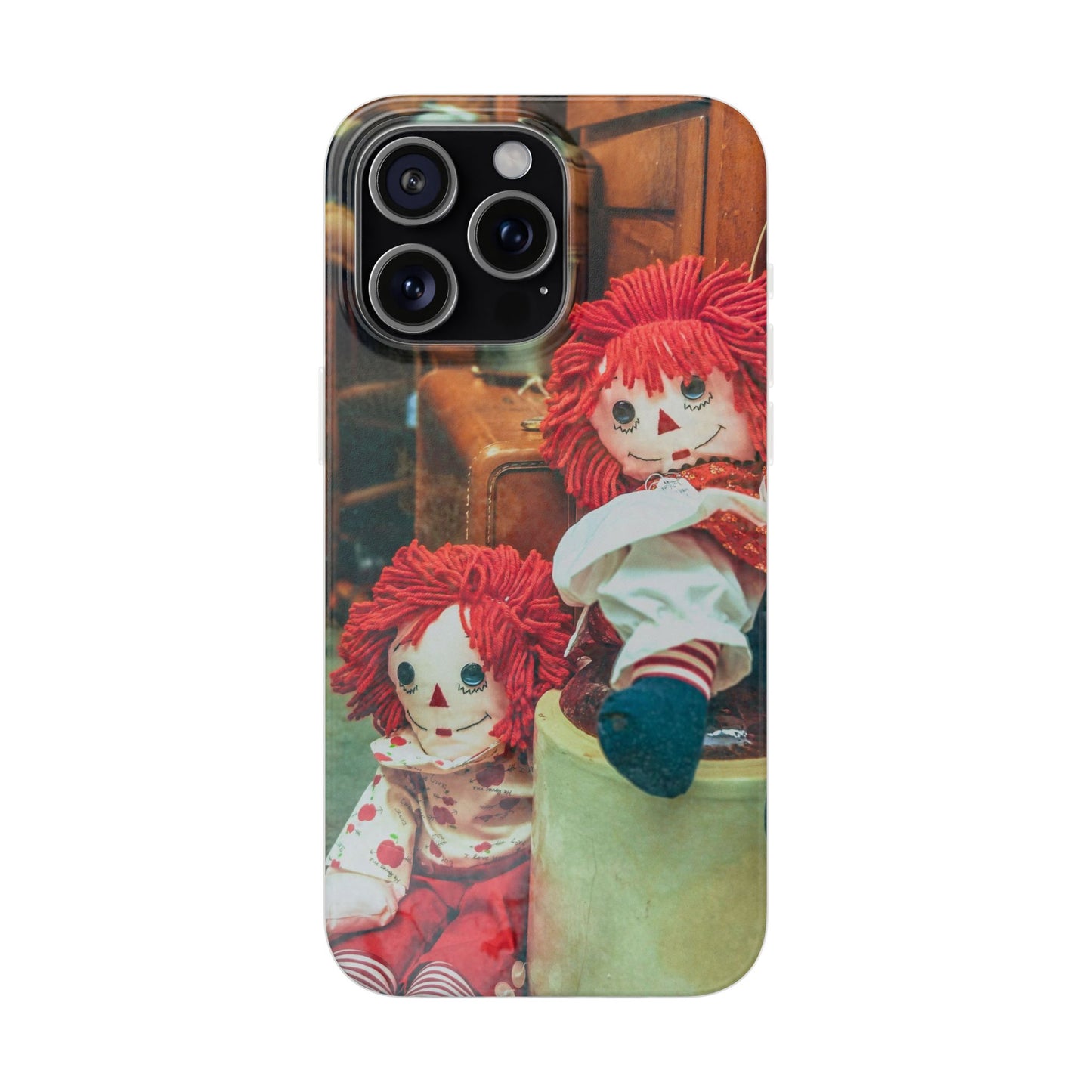 Vintage Doll Phone Cases, Cute Accessory, Gifts for Doll Lovers, Durable Flexi Covers, Fun Phone Protection