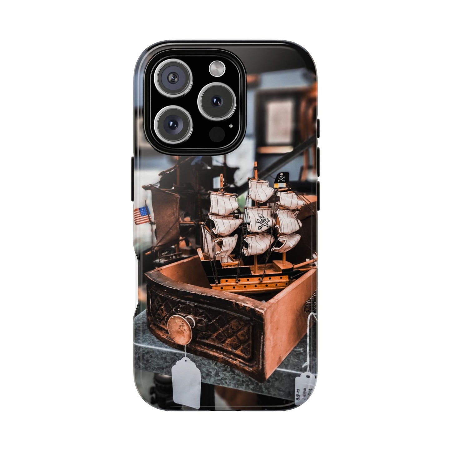 Vintage Ship-Inspired Phone Case, Nautical Design, Tough Phone Cover, Unique Gift for Sea Lovers, Perfect for Summer Adventures