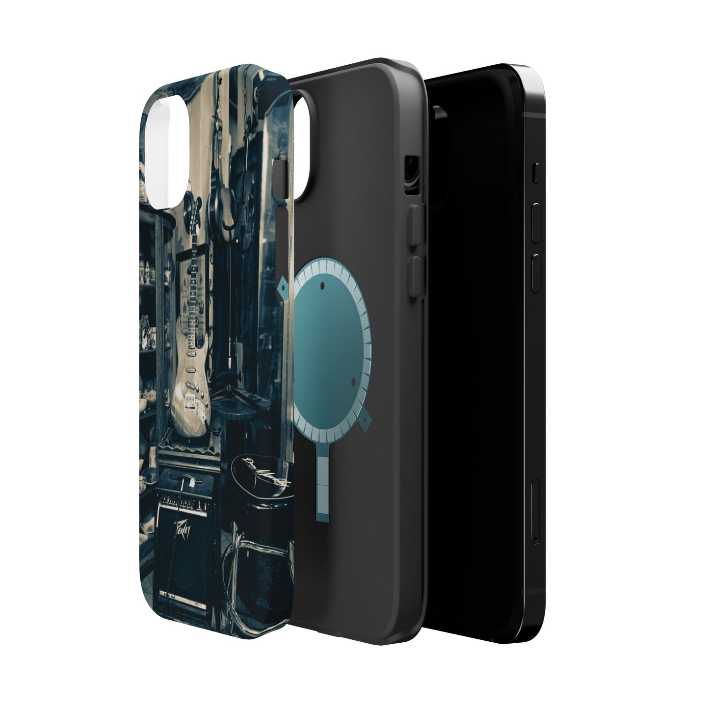 Vintage Electric Guitar Shop Phone Case | Magnetic Impact-Resistant Case
