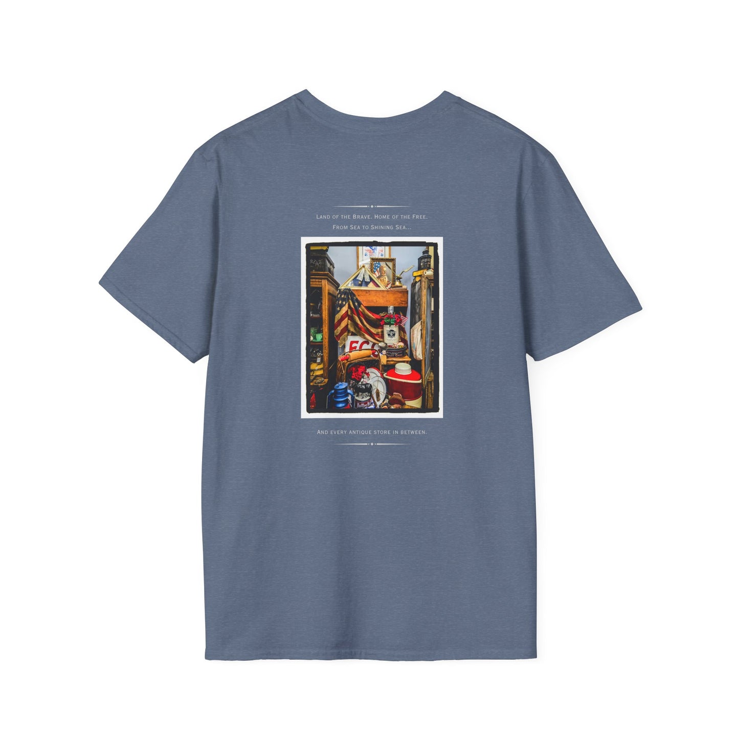 Patriotic Vintage Lover Shirt, Vibrant Unisex Softstyle T-Shirt with Artistic Design | Perfect for Casual Wear, Gifts, Festivals, and more