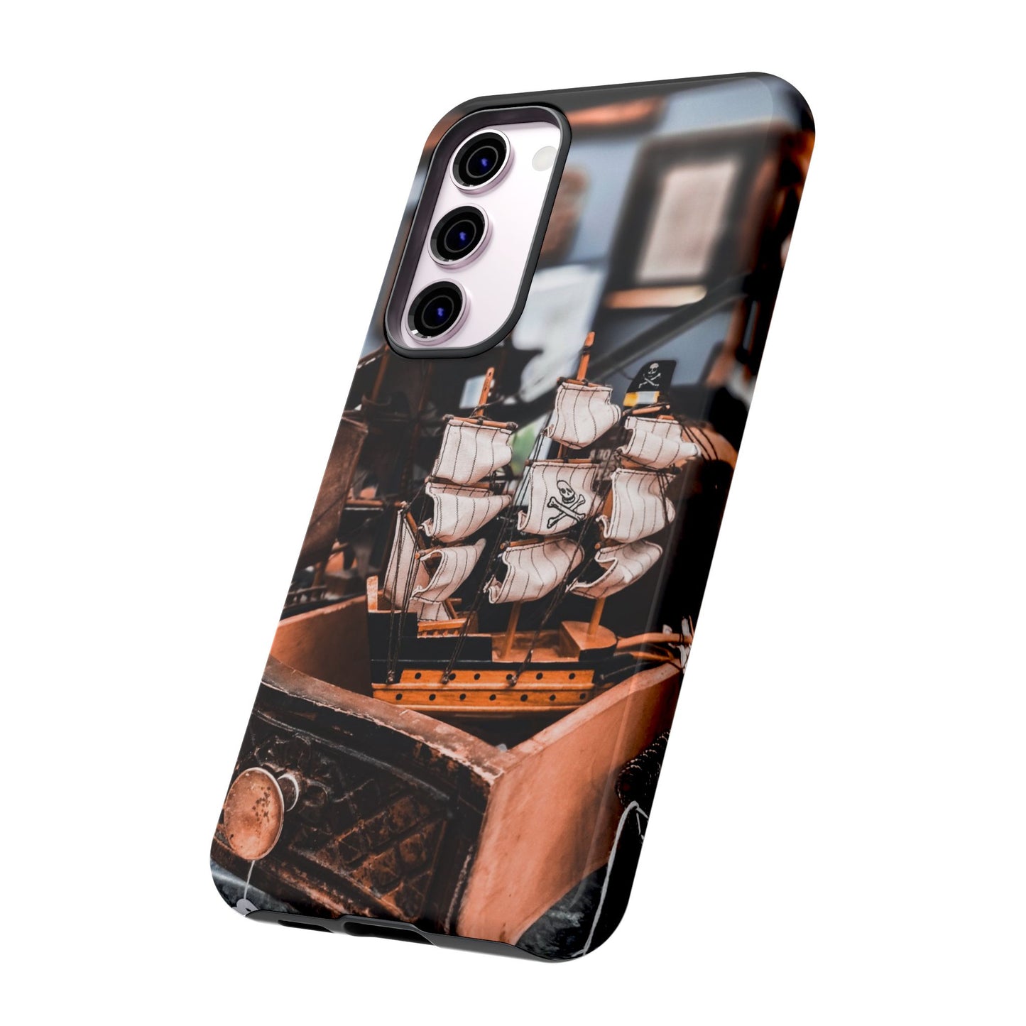 Vintage Ship-Inspired Phone Case, Nautical Design, Tough Phone Cover, Unique Gift for Sea Lovers, Perfect for Summer Adventures