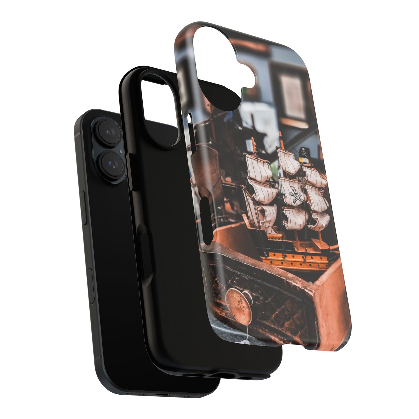 Vintage Ship-Inspired Phone Case, Nautical Design, Tough Phone Cover, Unique Gift for Sea Lovers, Perfect for Summer Adventures