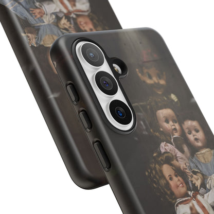 Personalized Creepy Doll Tough Phone Case – Gothic Vintage Graphic