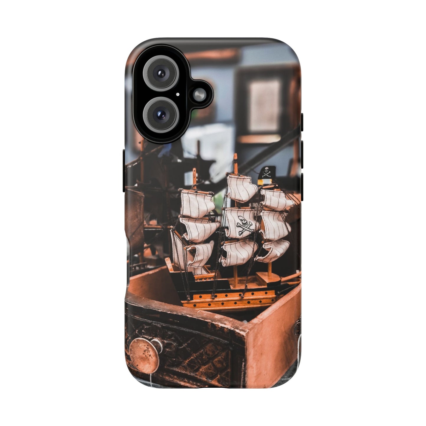 Vintage Ship-Inspired Phone Case, Nautical Design, Tough Phone Cover, Unique Gift for Sea Lovers, Perfect for Summer Adventures