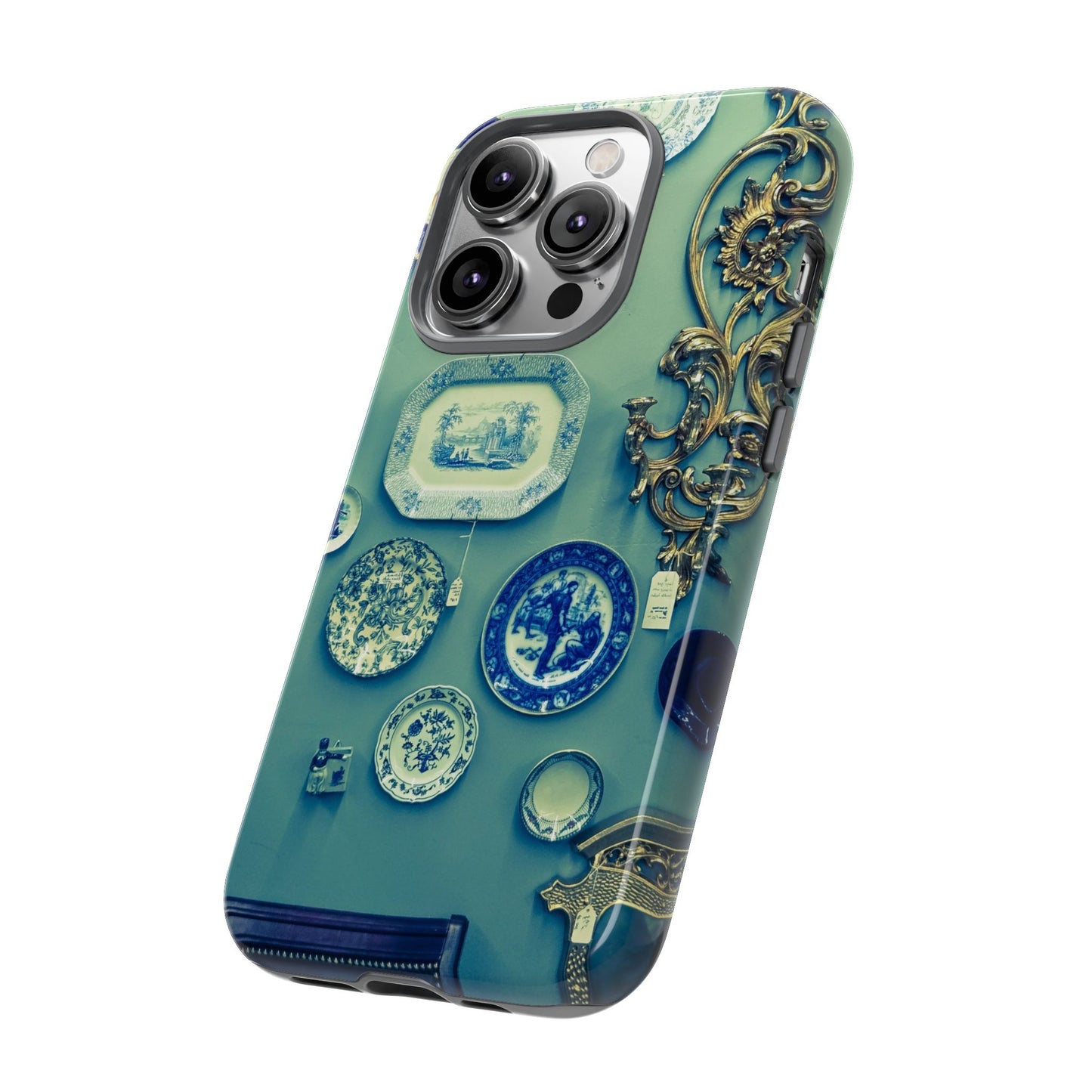 Antique Store Stairwell Phone Case--Vintage Gallery Wall Tough Case