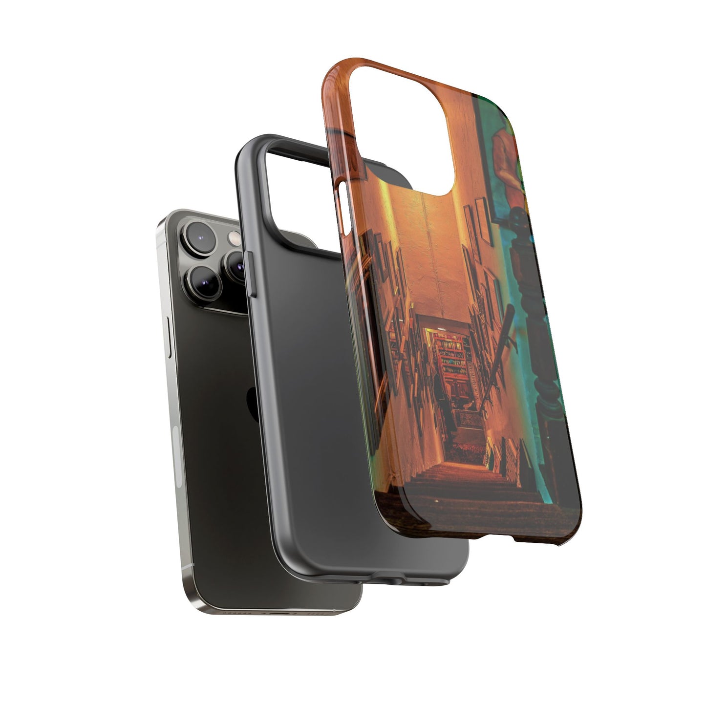 Vintage Gallery Staircase Tough Phone Case--Antique Store Art Phone Cover