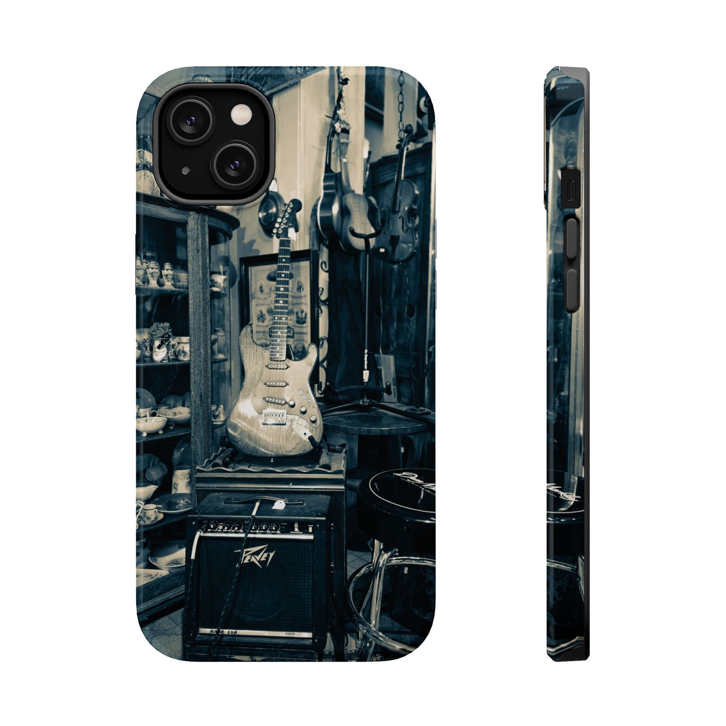 Vintage Electric Guitar Shop Phone Case | Magnetic Impact-Resistant Case
