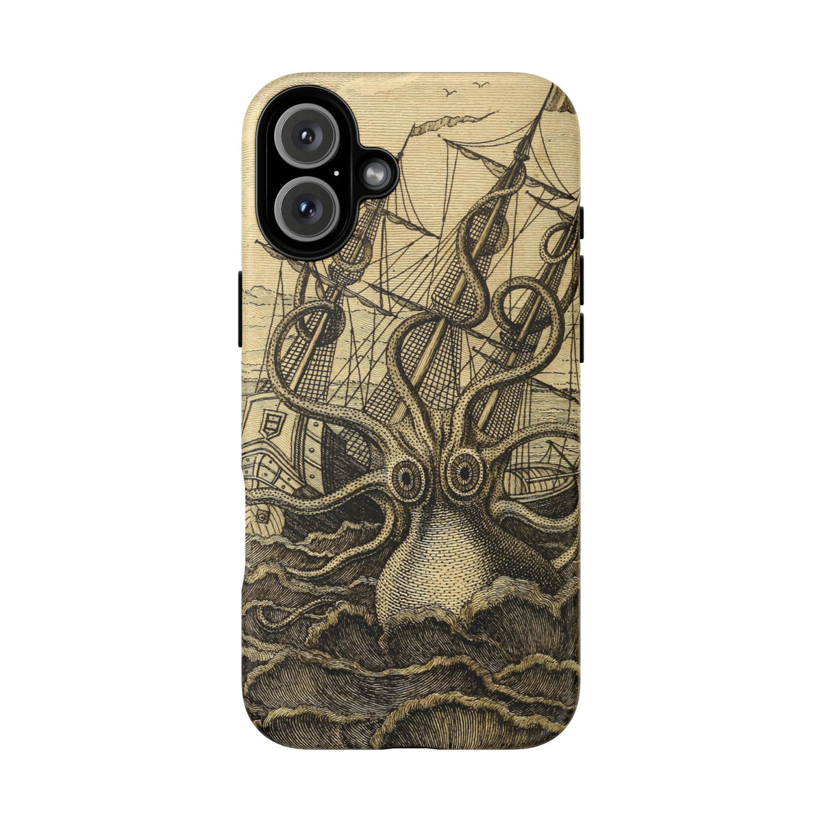 Vintage Kraken Tough Phone Case – Nautical Sea Monster Graphic
