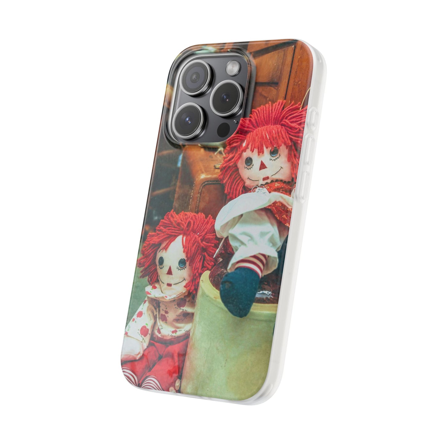 Vintage Doll Phone Cases, Cute Accessory, Gifts for Doll Lovers, Durable Flexi Covers, Fun Phone Protection