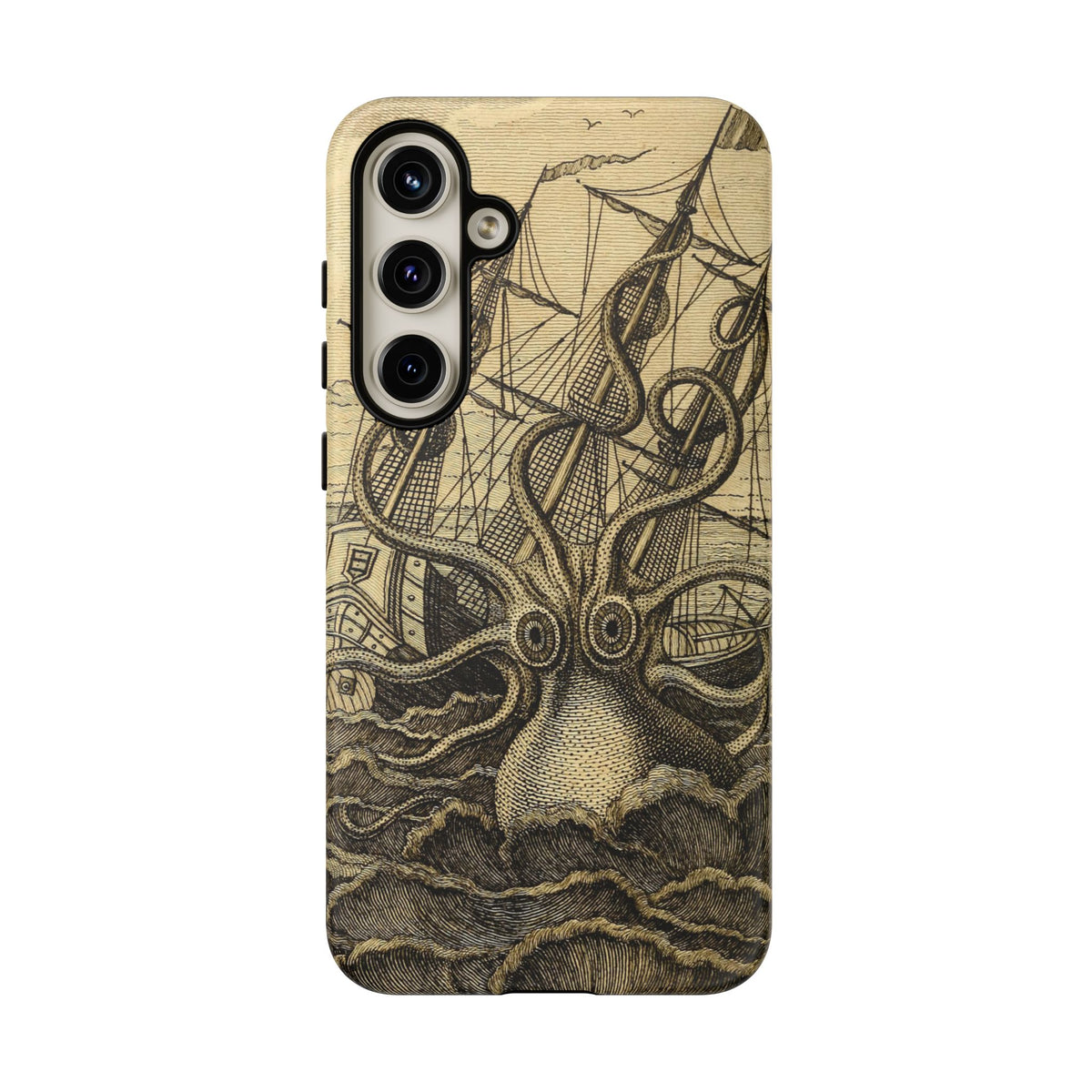 Vintage Kraken Tough Phone Case – Nautical Sea Monster Graphic