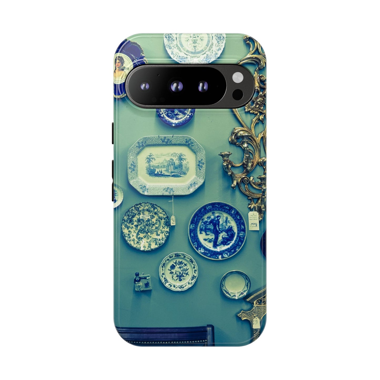 Antique Store Stairwell Phone Case--Vintage Gallery Wall Tough Case