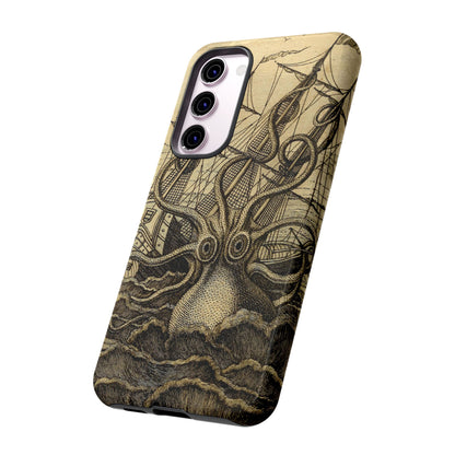 Vintage Kraken Tough Phone Case – Nautical Sea Monster Graphic