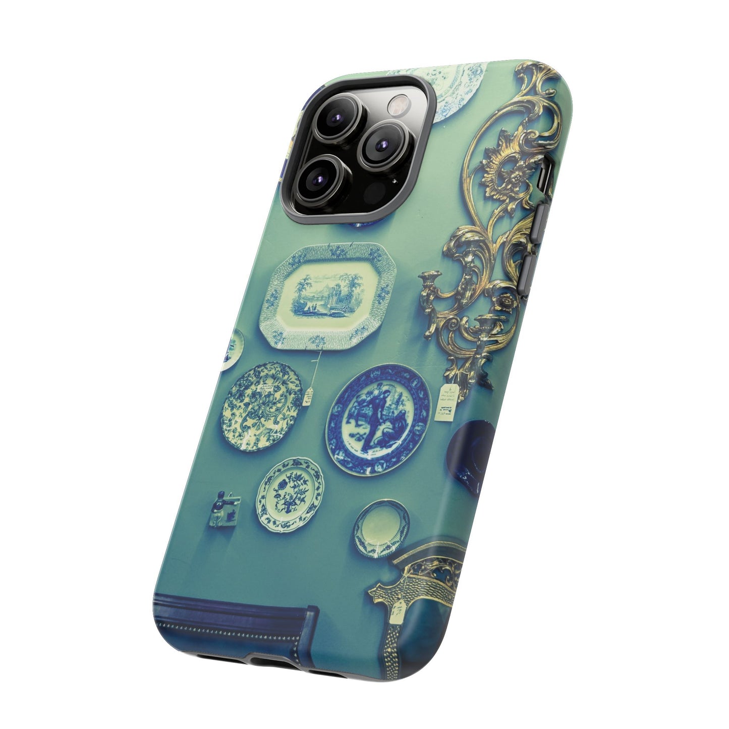 Antique Store Stairwell Phone Case--Vintage Gallery Wall Tough Case