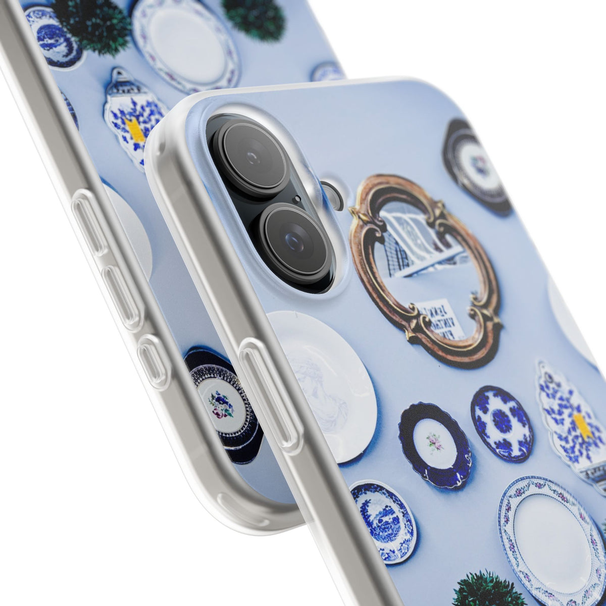 Decorative Phone Case, Elegant Cell Phone Cover, Vintage Design Flexi Case, Unique Gift for Her, Vintage Style