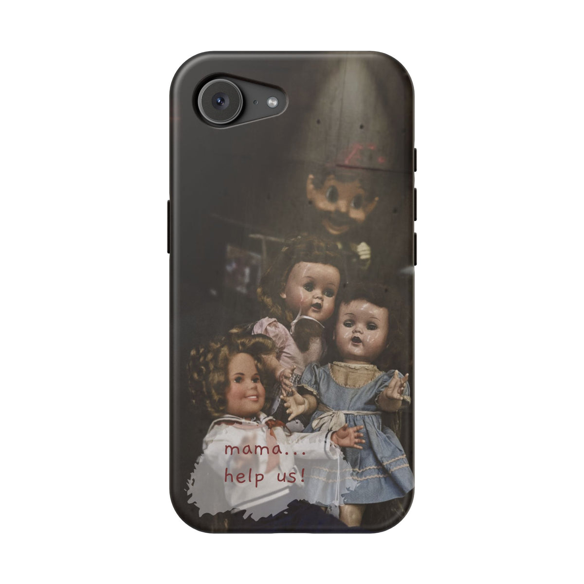 Personalized Creepy Doll MagSafe Tough Phone Case – Gothic Vintage Graphic
