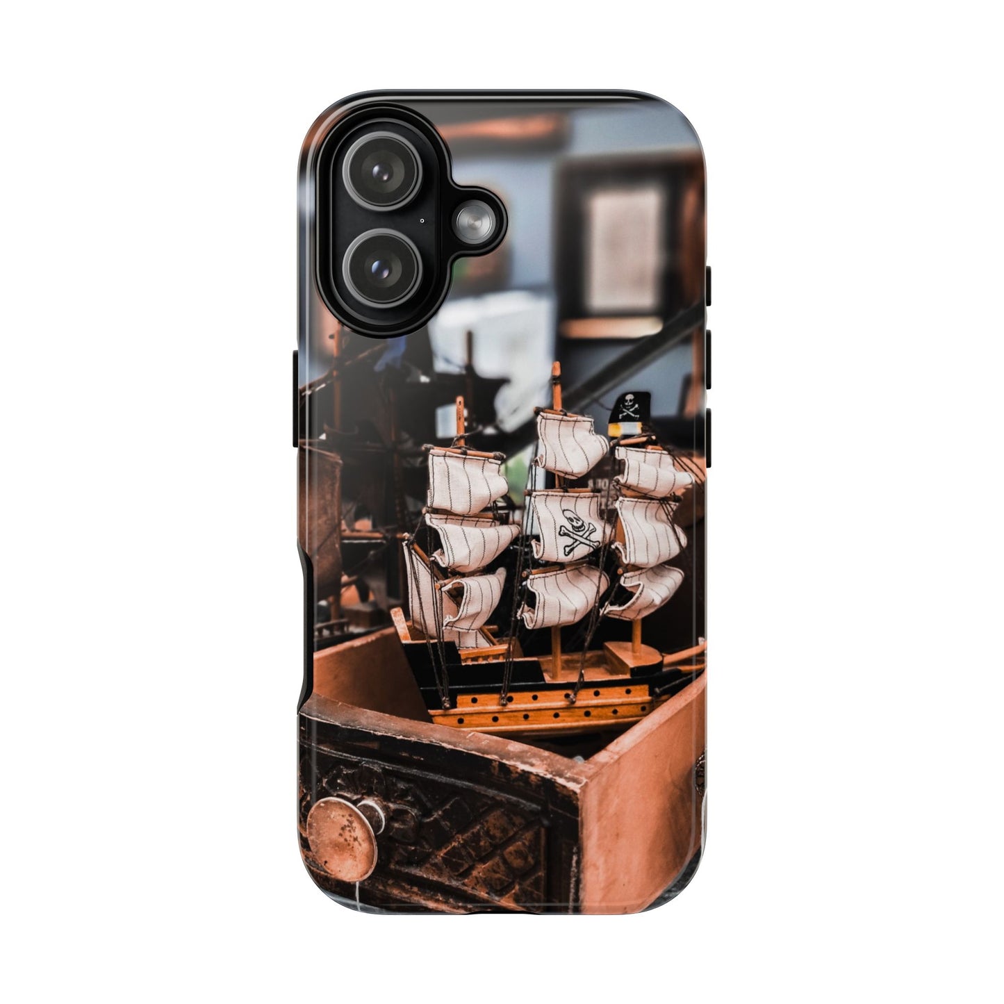 Vintage Ship-Inspired Phone Case, Nautical Design, Tough Phone Cover, Unique Gift for Sea Lovers, Perfect for Summer Adventures