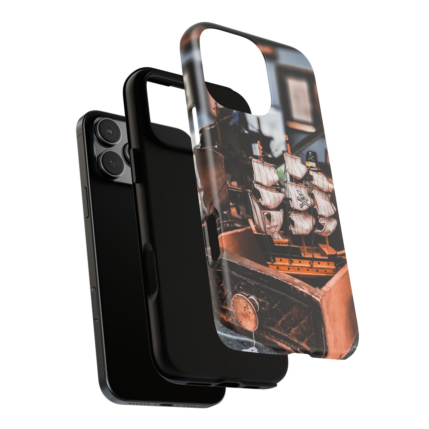 Vintage Ship-Inspired Phone Case, Nautical Design, Tough Phone Cover, Unique Gift for Sea Lovers, Perfect for Summer Adventures