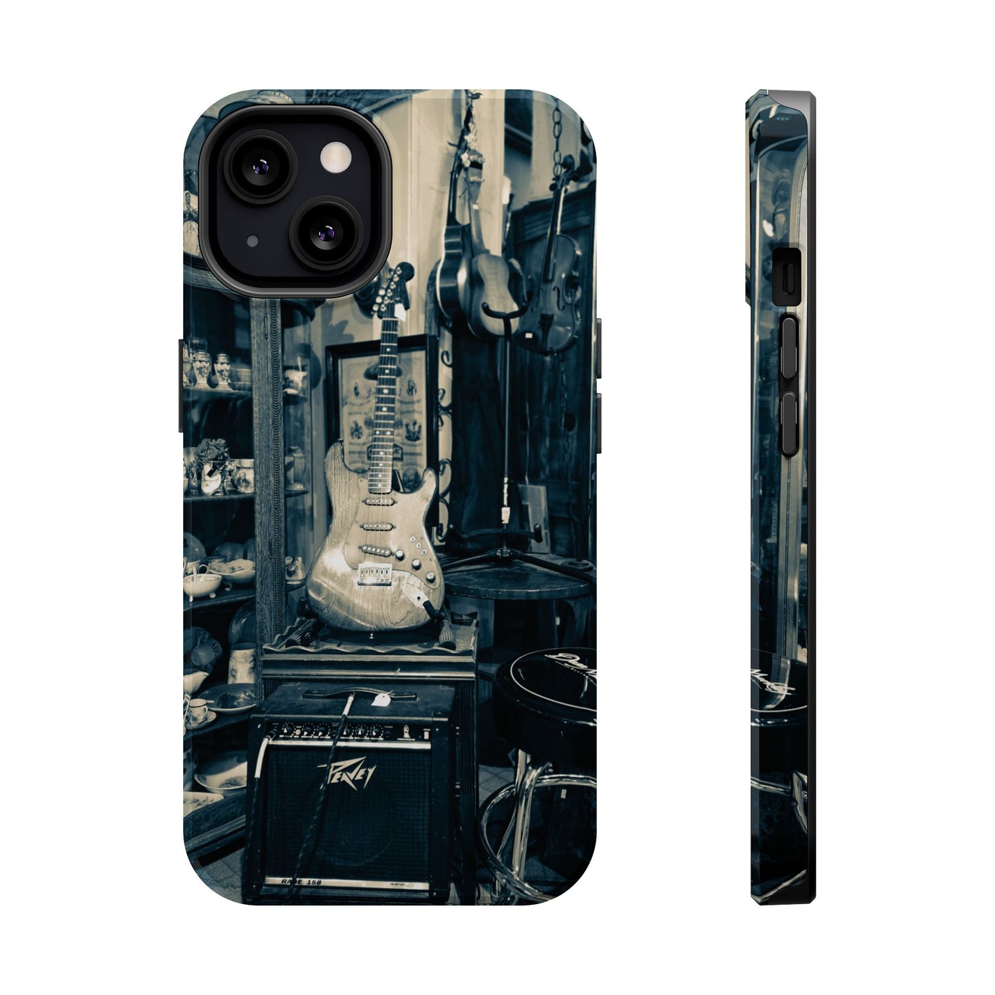 Vintage Electric Guitar Shop Phone Case | Magnetic Impact-Resistant Case