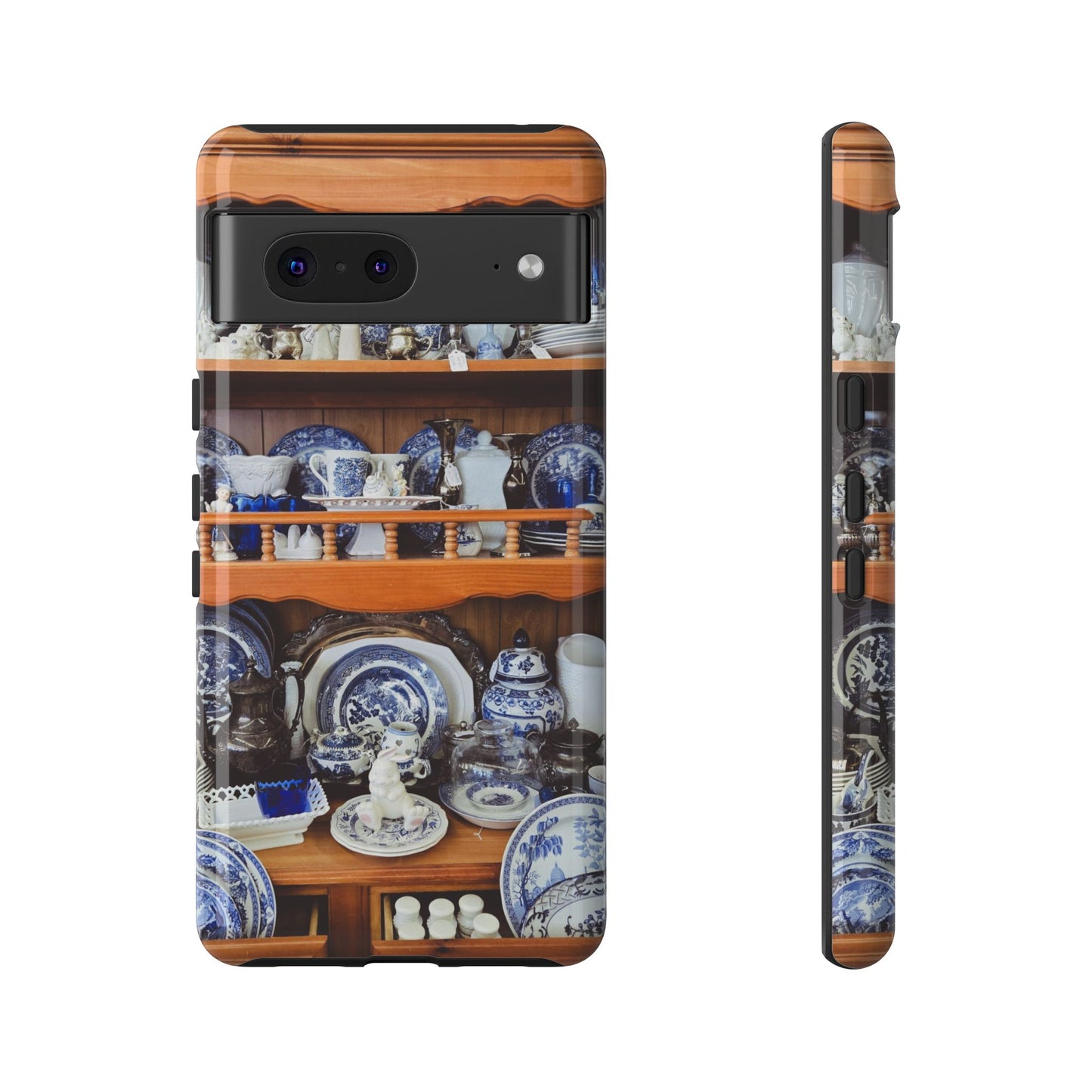 Blue & White Curio Charm Tough Phone Case. Classic China-Inspired Design with Timeless Elegance for Your iPhone, Samsung, or Google Pixel
