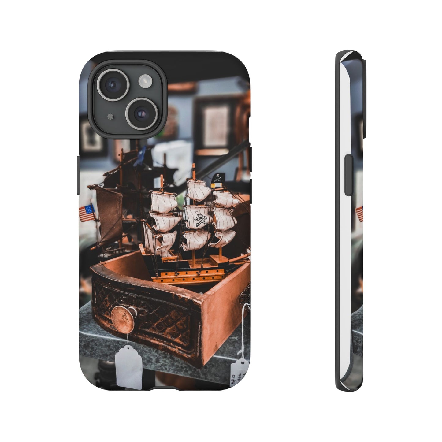 Vintage Ship-Inspired Phone Case, Nautical Design, Tough Phone Cover, Unique Gift for Sea Lovers, Perfect for Summer Adventures